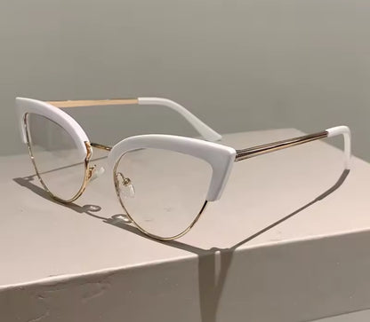 White Cat Wing Glasses