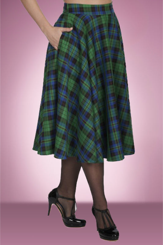 Aberdeen Tartan Swing Skirt