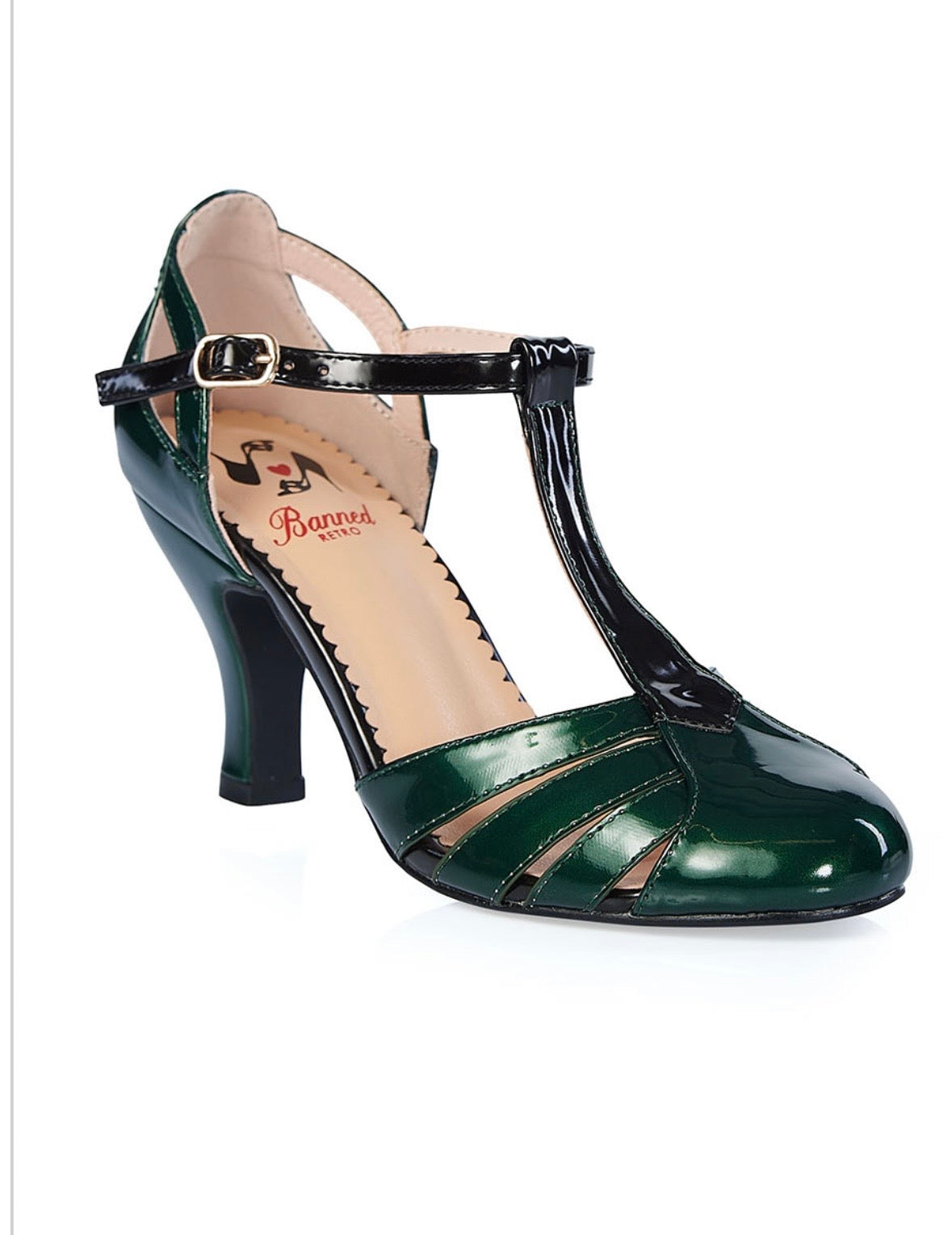 Forest Green Patent Dance Shoes