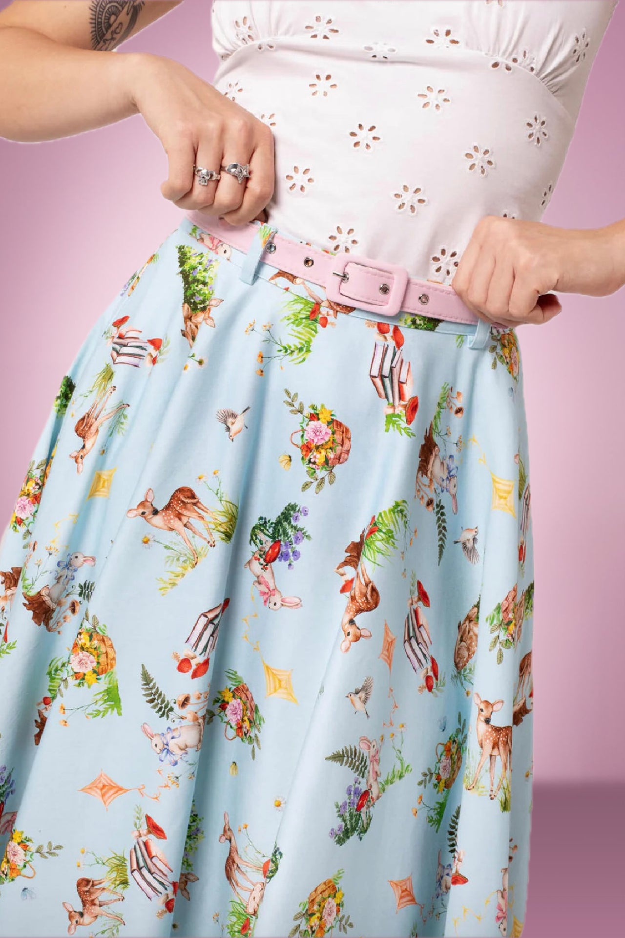 Here comes Spring Swing Skirt