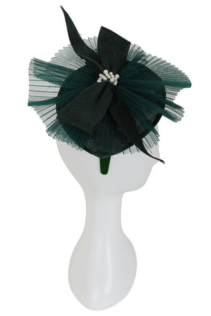 Eliza Fascinator - Forest Green