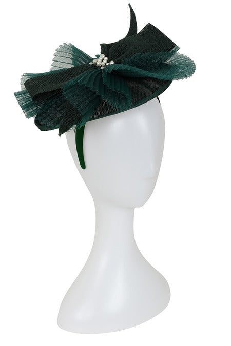 Eliza Fascinator - Forest Green