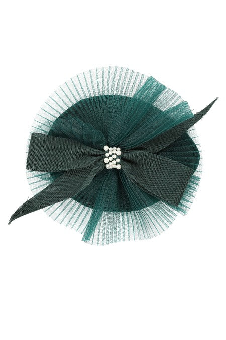 Eliza Fascinator - Forest Green