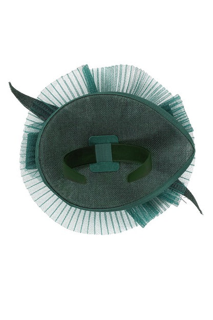 Eliza Fascinator - Forest Green
