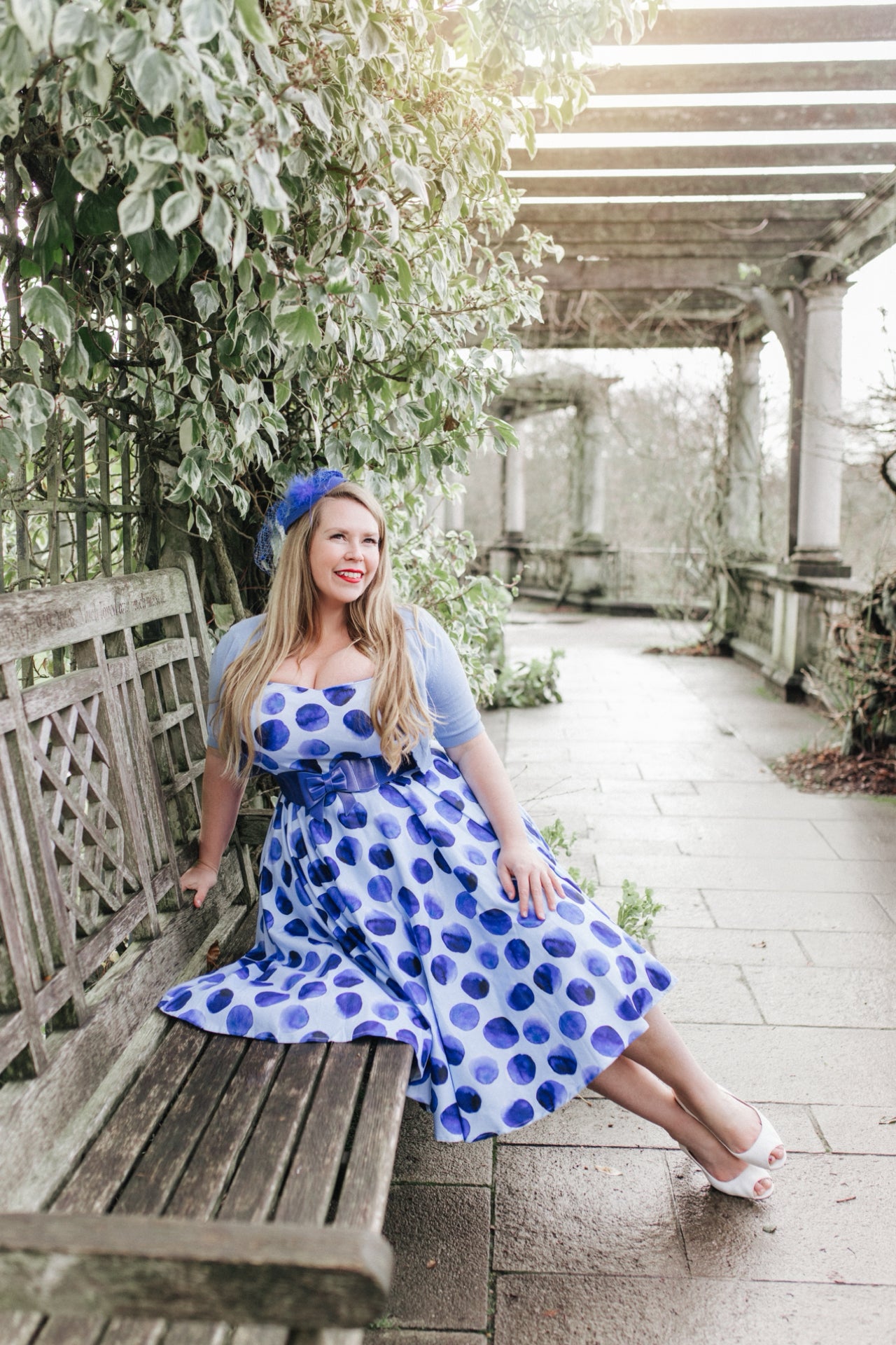 Watercolour Polka Swing Dress