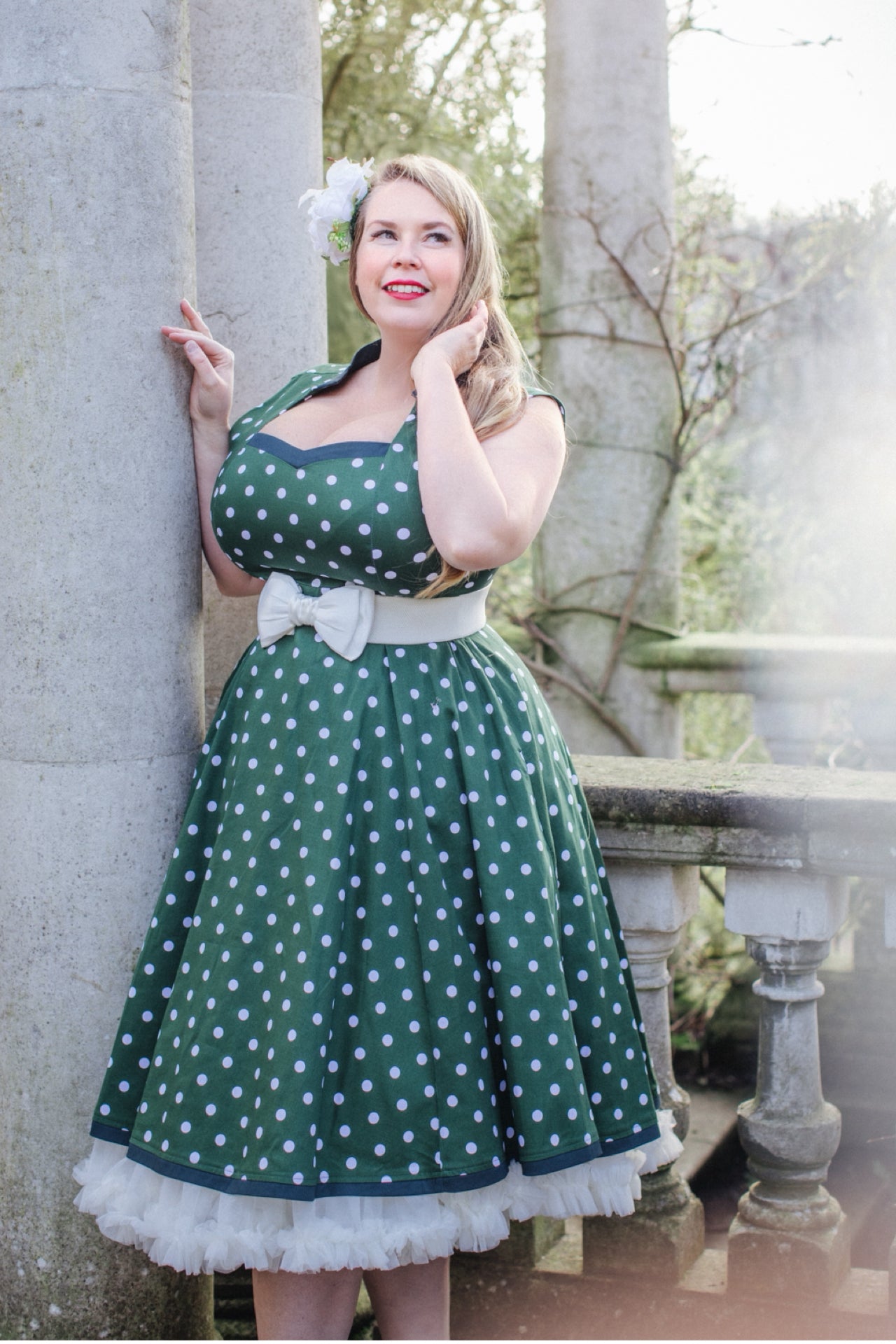 Purdy Polka Swing Dress
