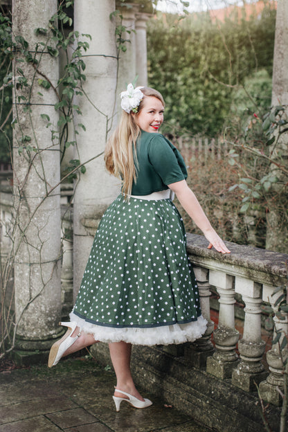 Purdy Polka Swing Dress