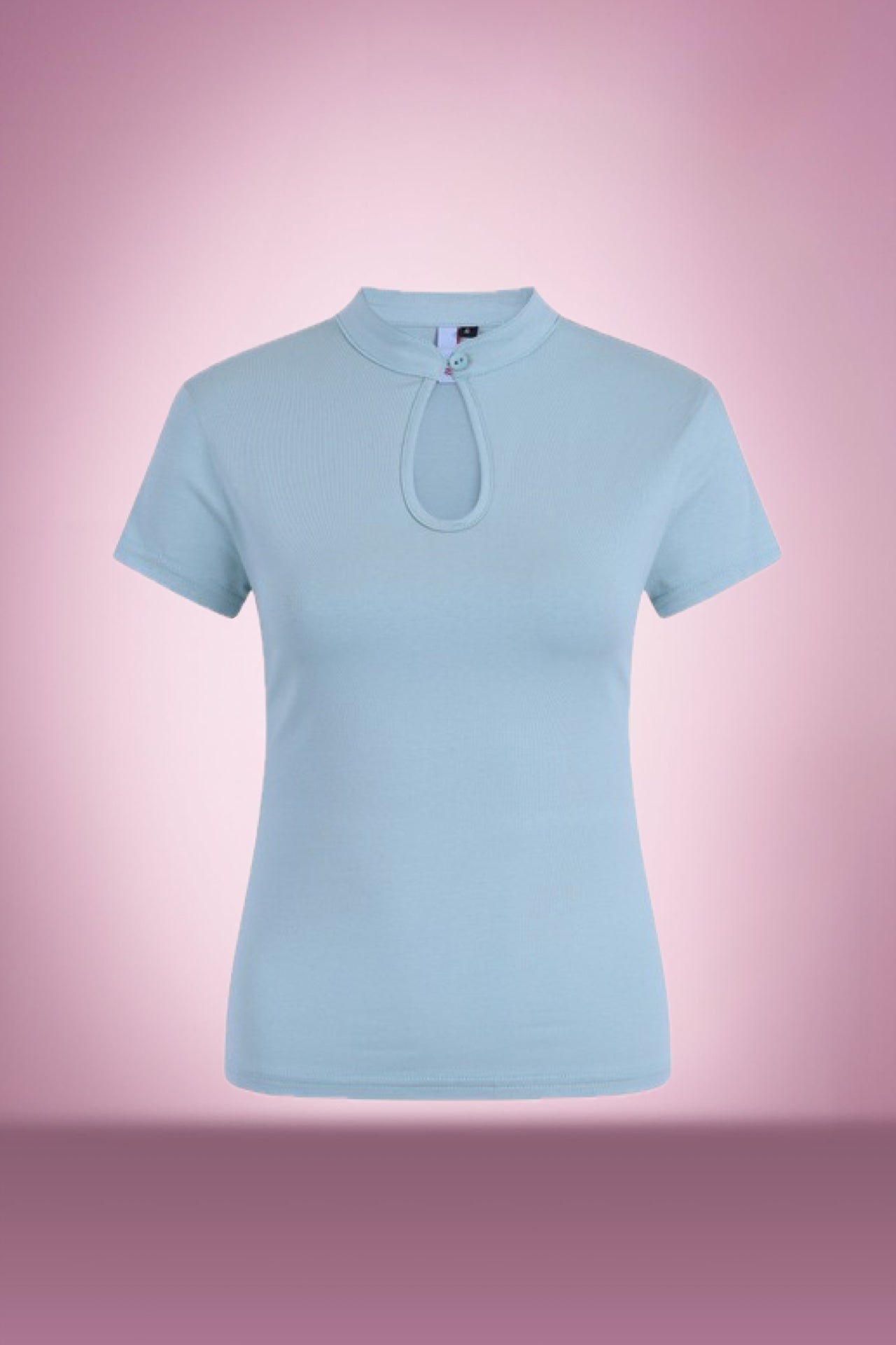 Blue Peekaboo Top