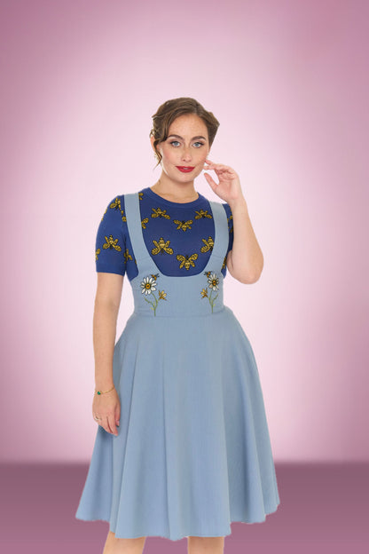 Blue Daisy Pinafore