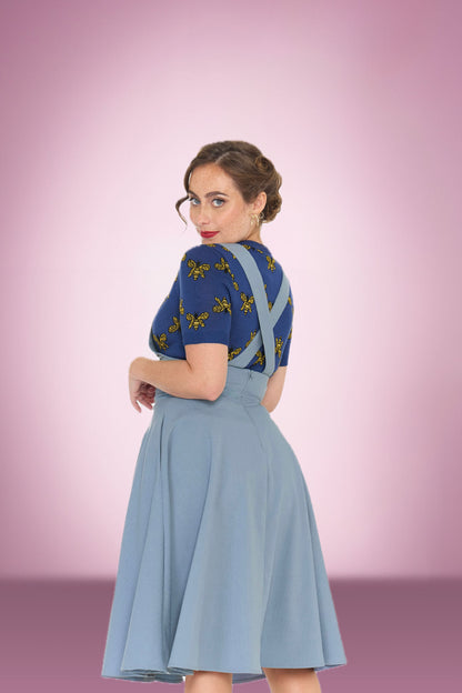 Blue Daisy Pinafore