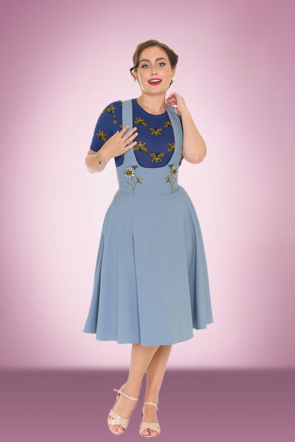Blue Daisy Pinafore