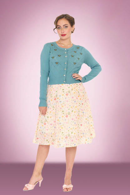 Blue Bees Knees Cardi