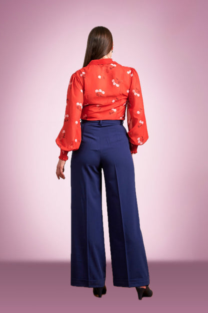 Navy Sally Sailor Swing Pants