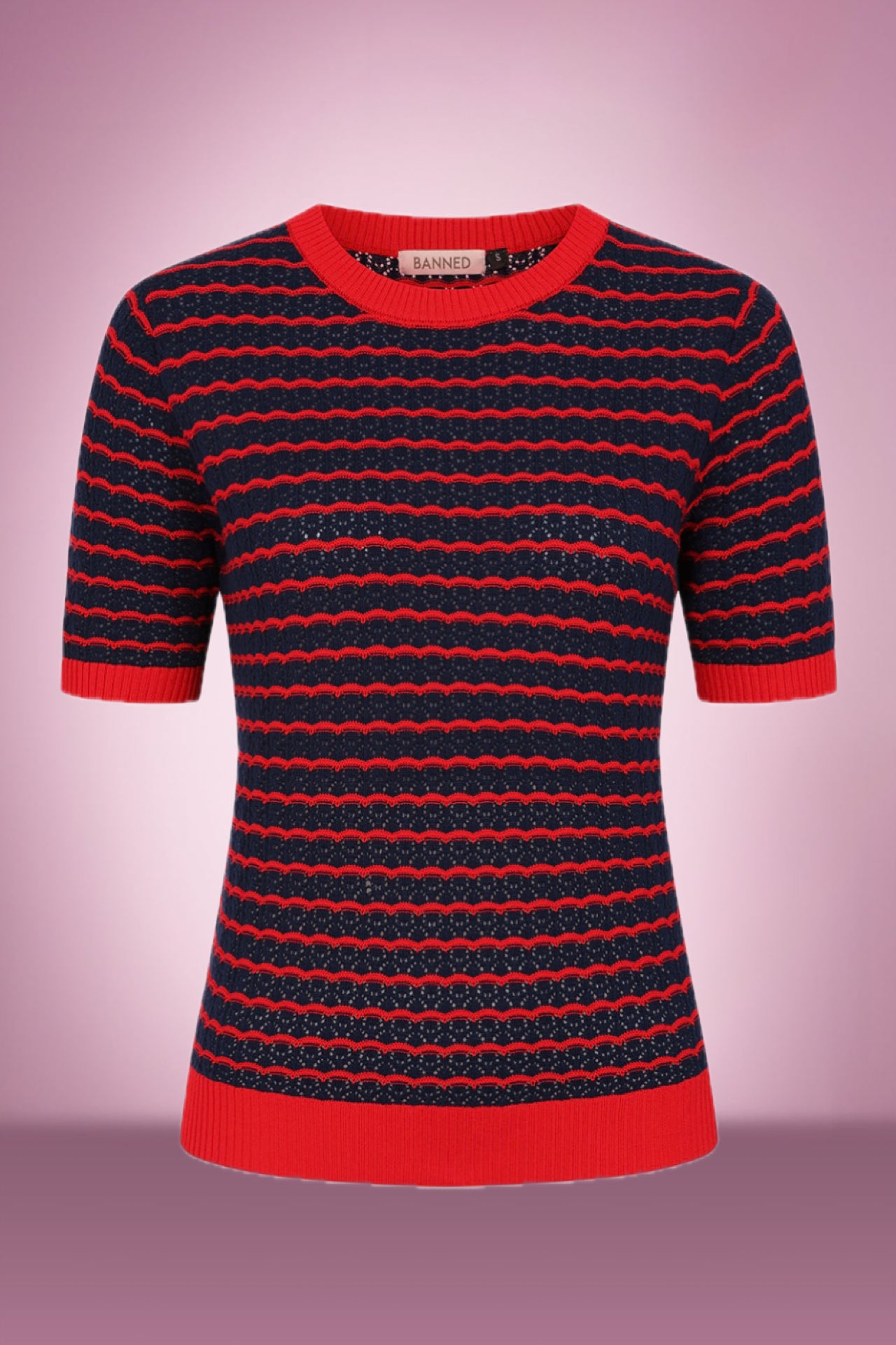 Serena Jumper Navy & Red