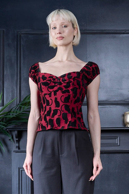 Midnight Cat Top
