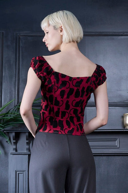 Midnight Cat Top