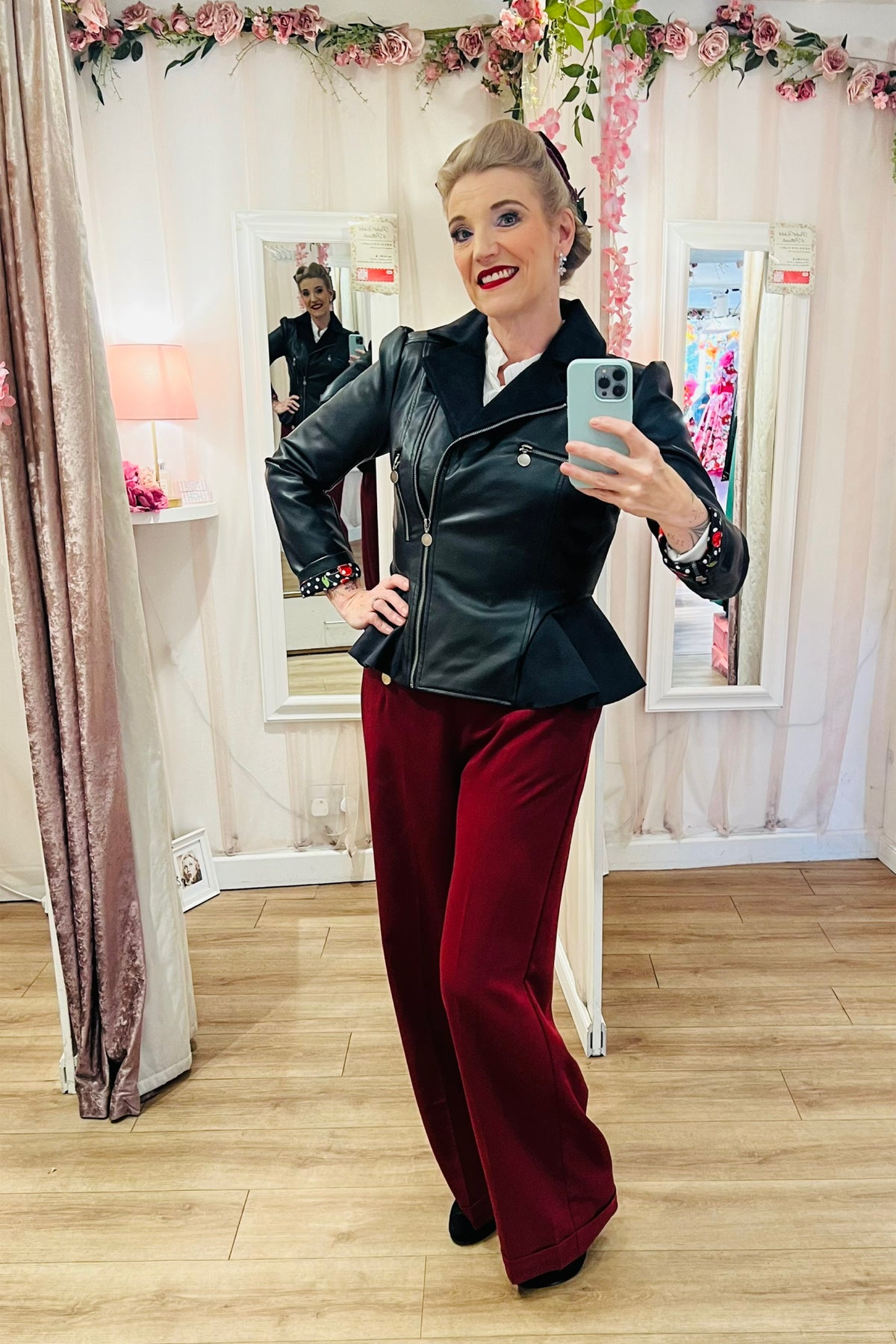 Rizzo Jacket with Cherry Lining – Pocket Watch and Petticoats