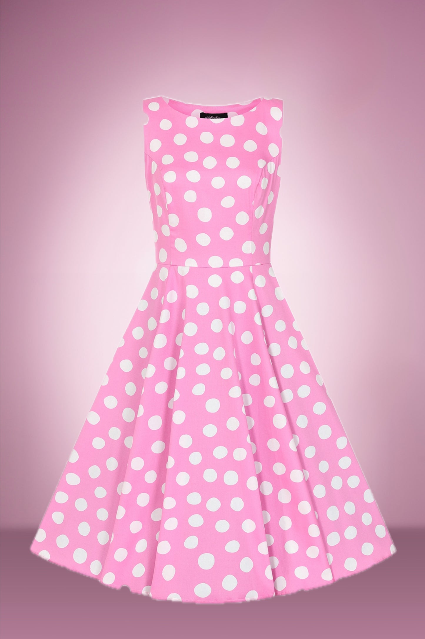 Lyra polka swing dress