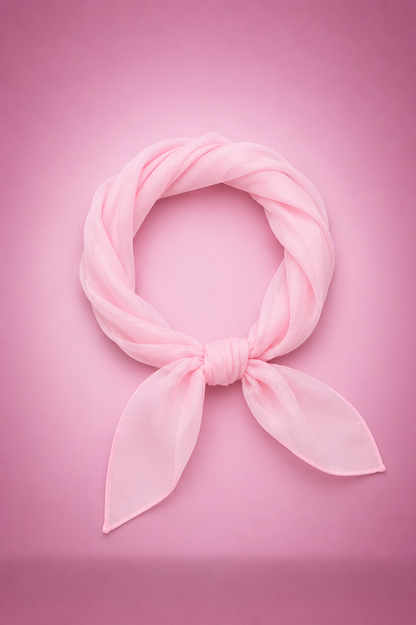 Haifa Head and Neck Scarf in Baby Pink