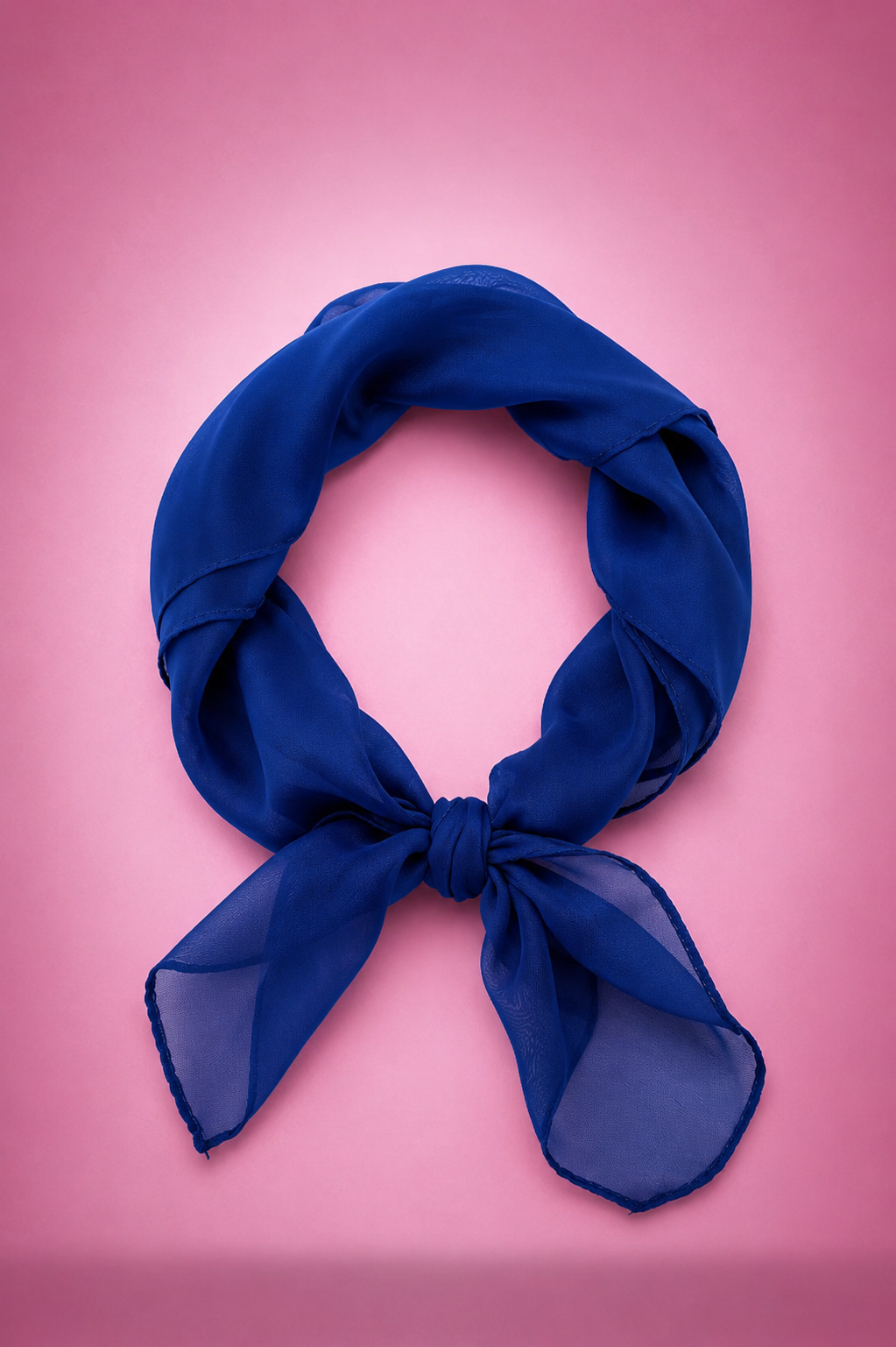 Haifa Head and Neck Scarf in Navy Royal Blue