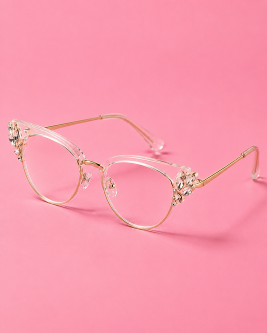 Transparent Cat Wing Glasses