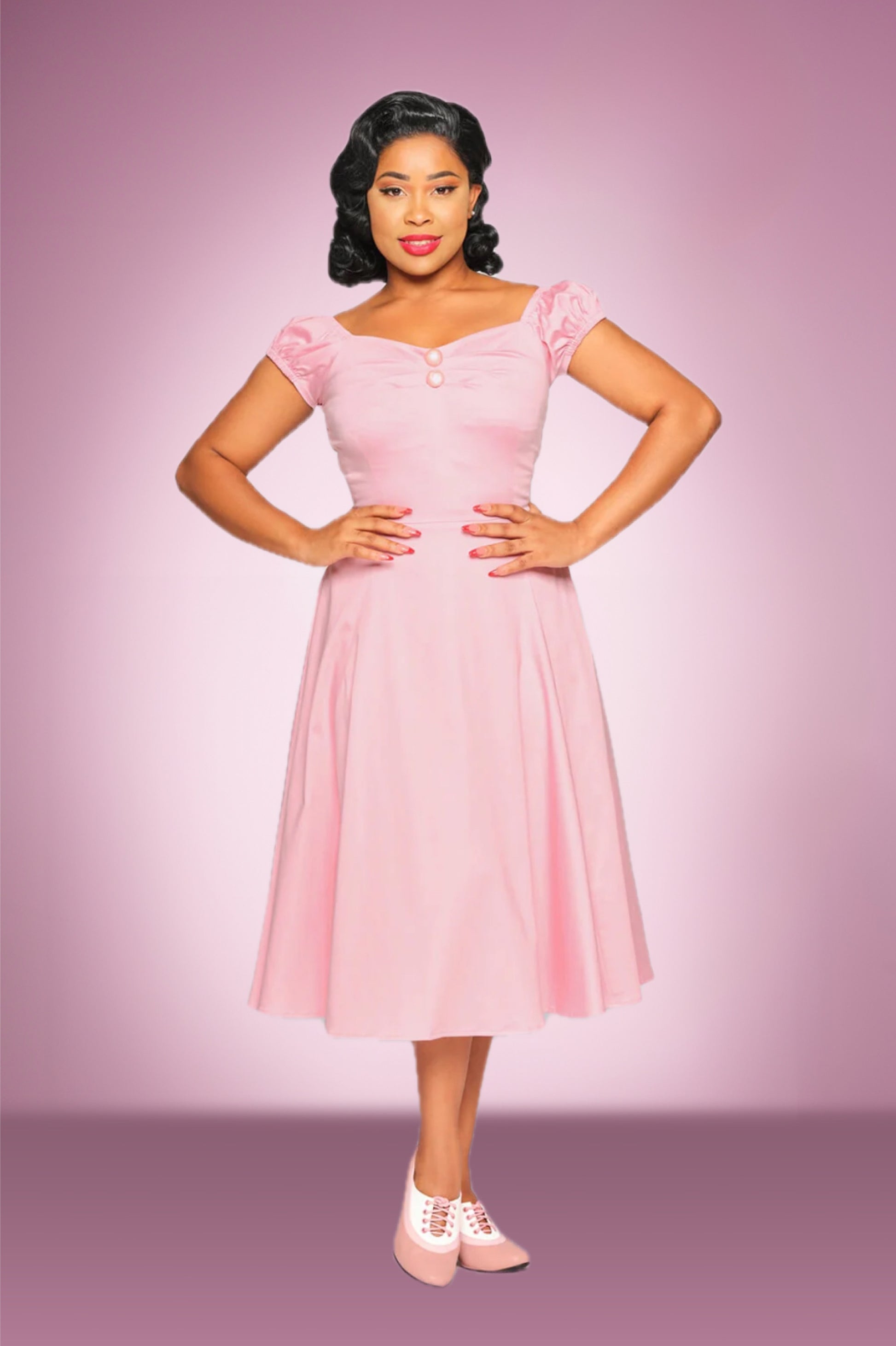 Porsha Pink Doll Swing Dress – Pocket Watch and Petticoats Porsha Pink Doll Swing Dress – Pocket Watch and Petticoats