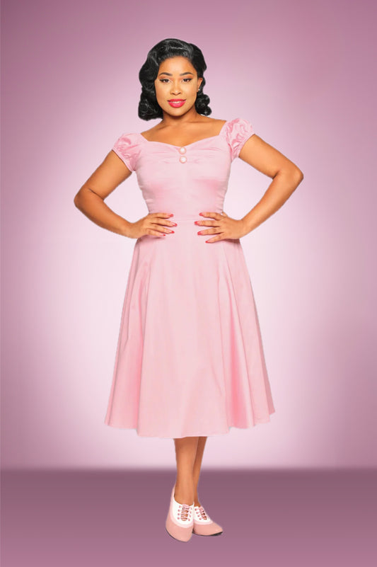 Porsha Pink Doll Swing Dress