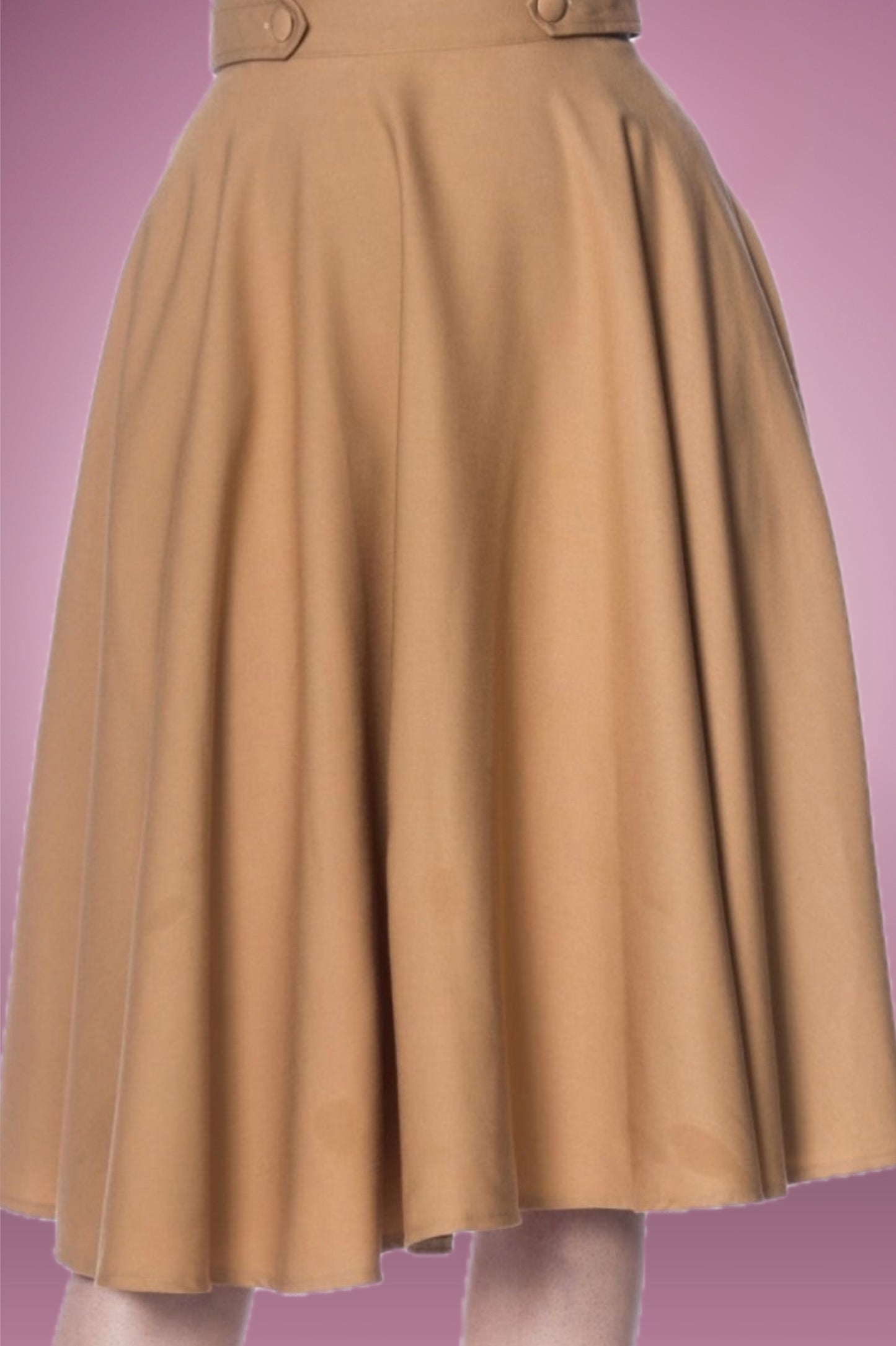 Tan Carmen Circle Skirt