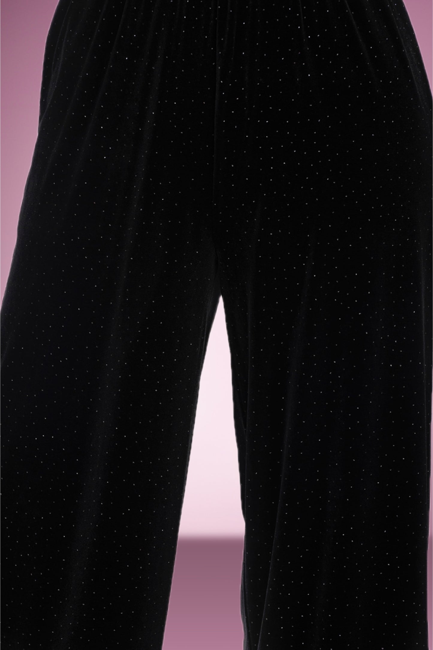 Glitter Swing Pant in Black