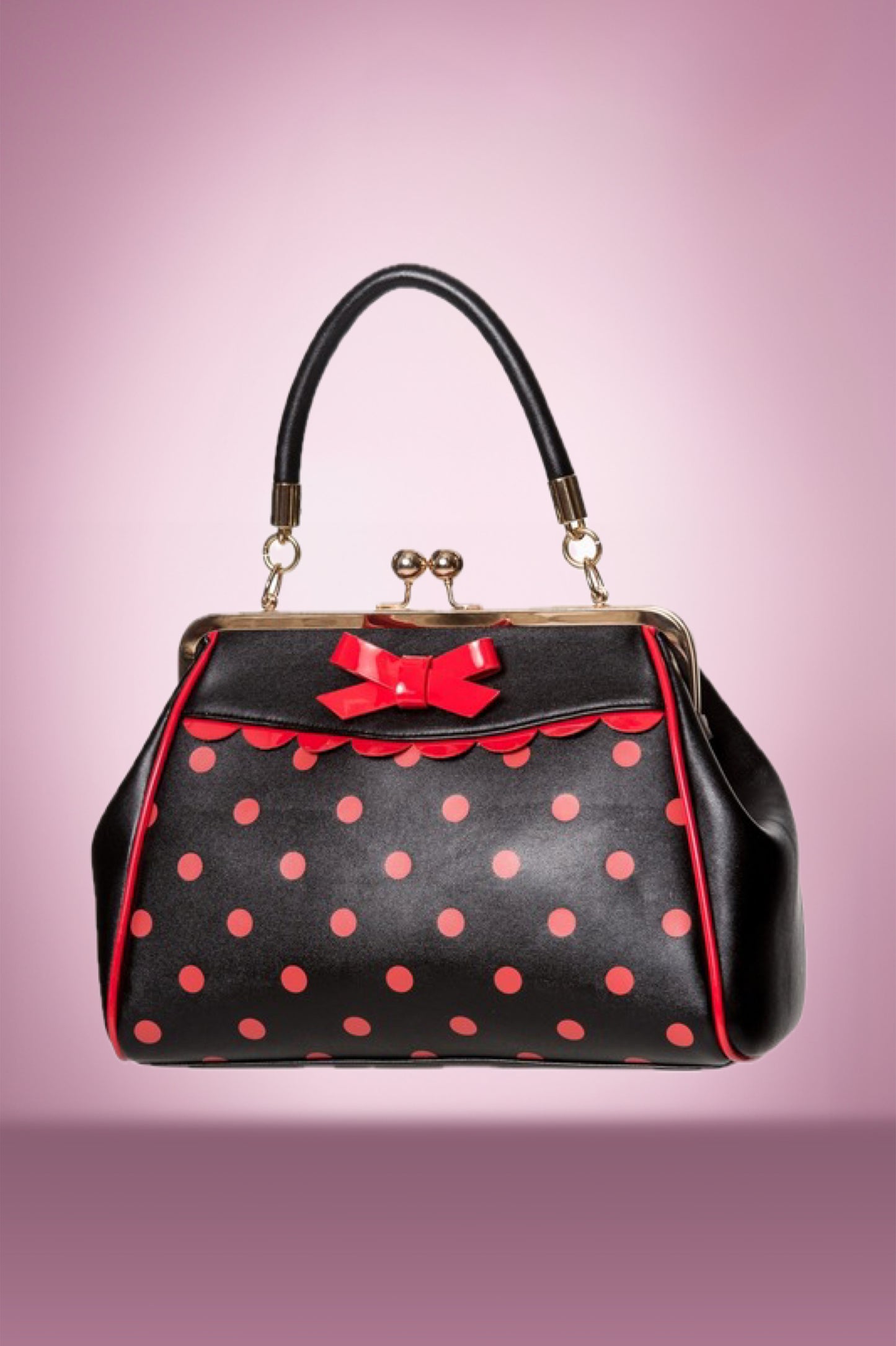 Crazy in Love Handbag in Black and Red