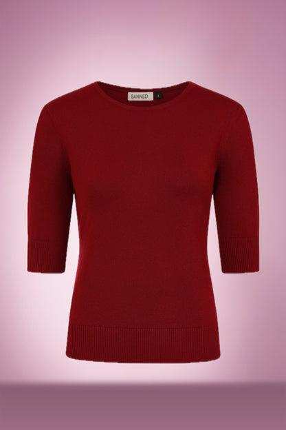 Gracie Jumper in Burgundy