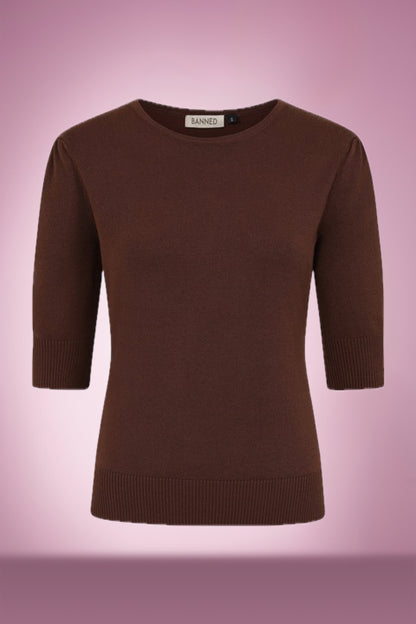 Gracie Jumper in Chocolate Brown