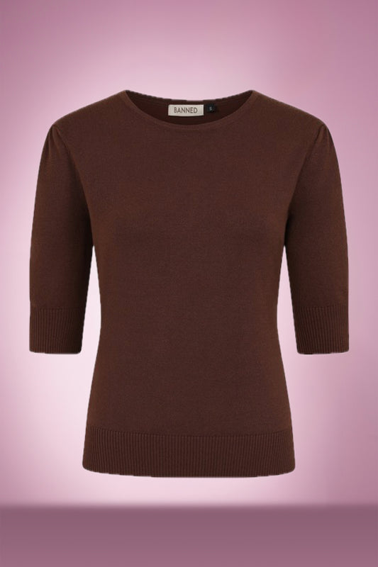 Gracie Jumper in Chocolate Brown