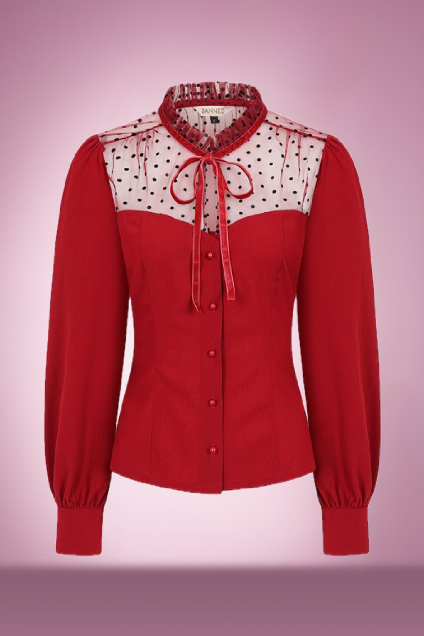 Olivia Blouse in Crimson Red