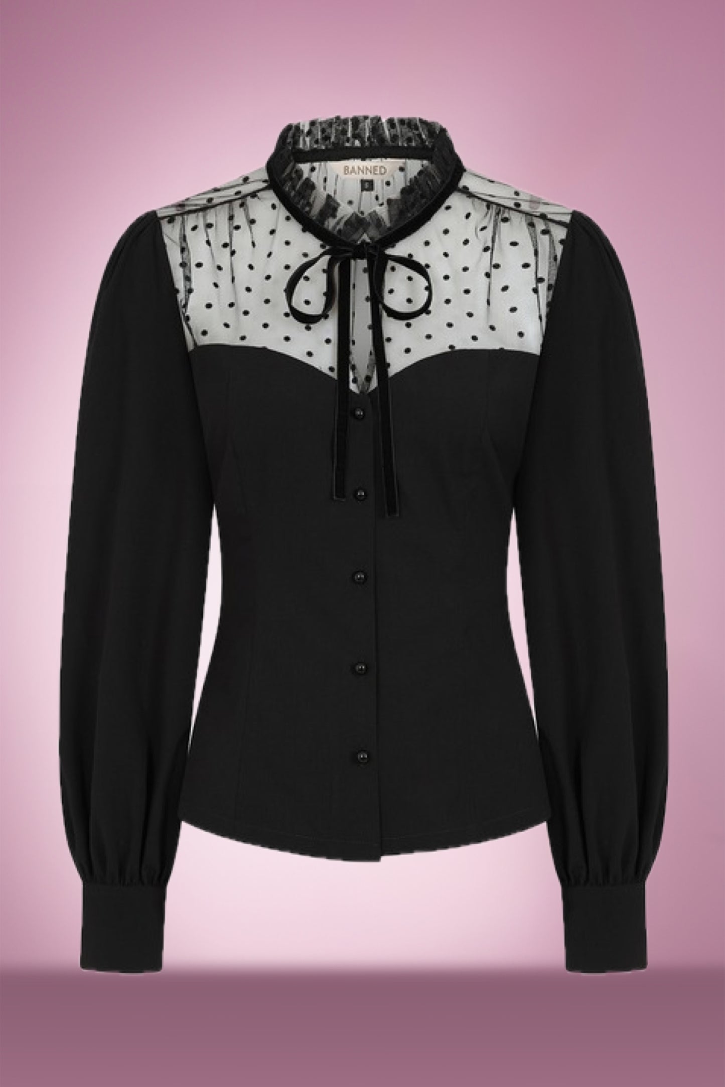 Olivia Blouse in Crimson Black