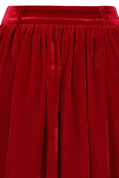 Vivian Velvet Circle Skirt