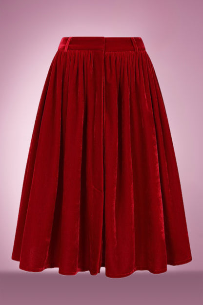 Vivian Velvet Circle Skirt