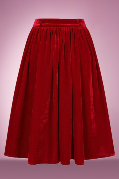 Vivian Velvet Circle Skirt