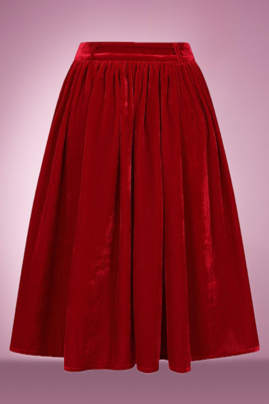 Vivian Velvet Circle Skirt