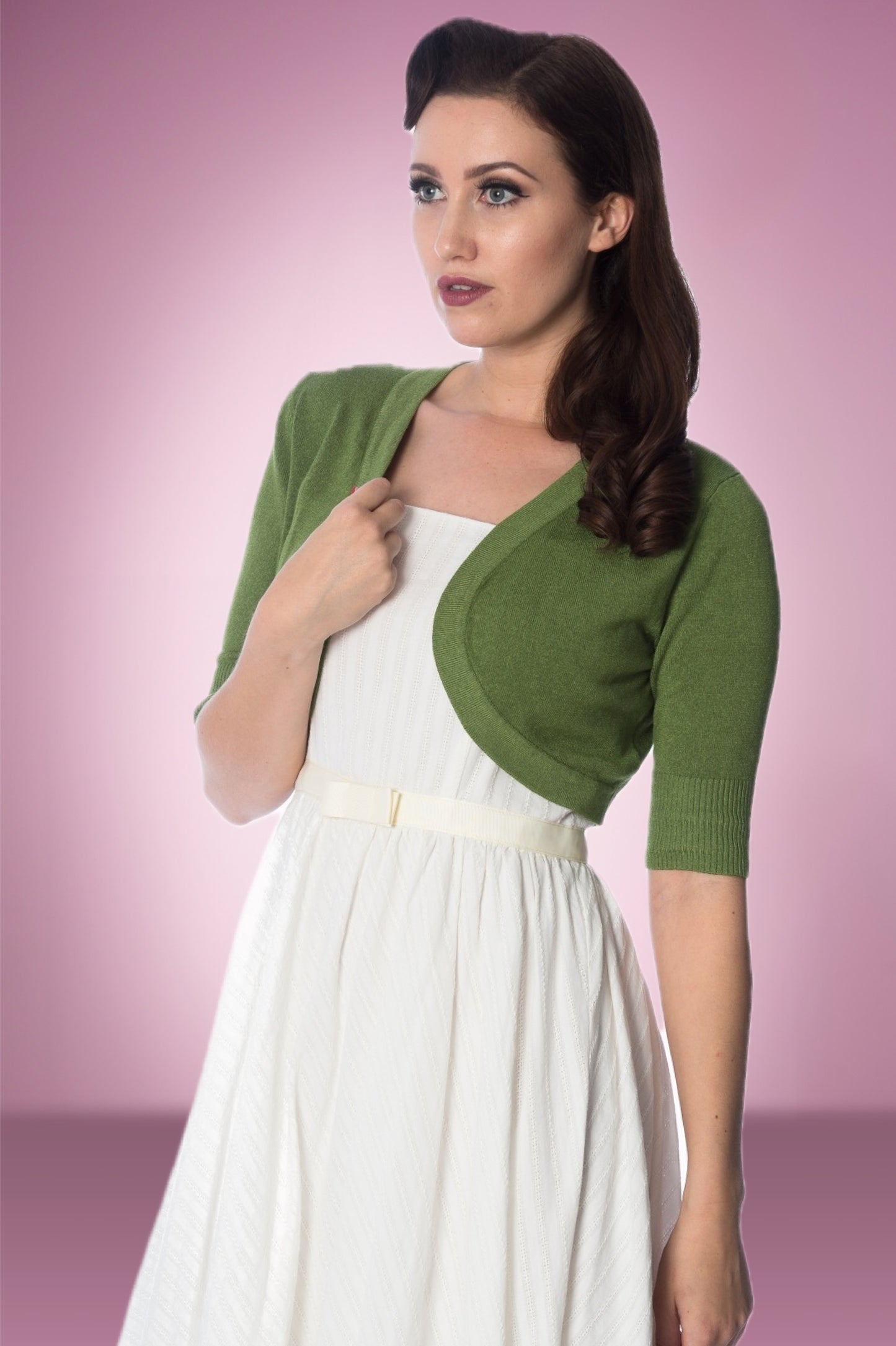 Bessie Bolero Apple Green