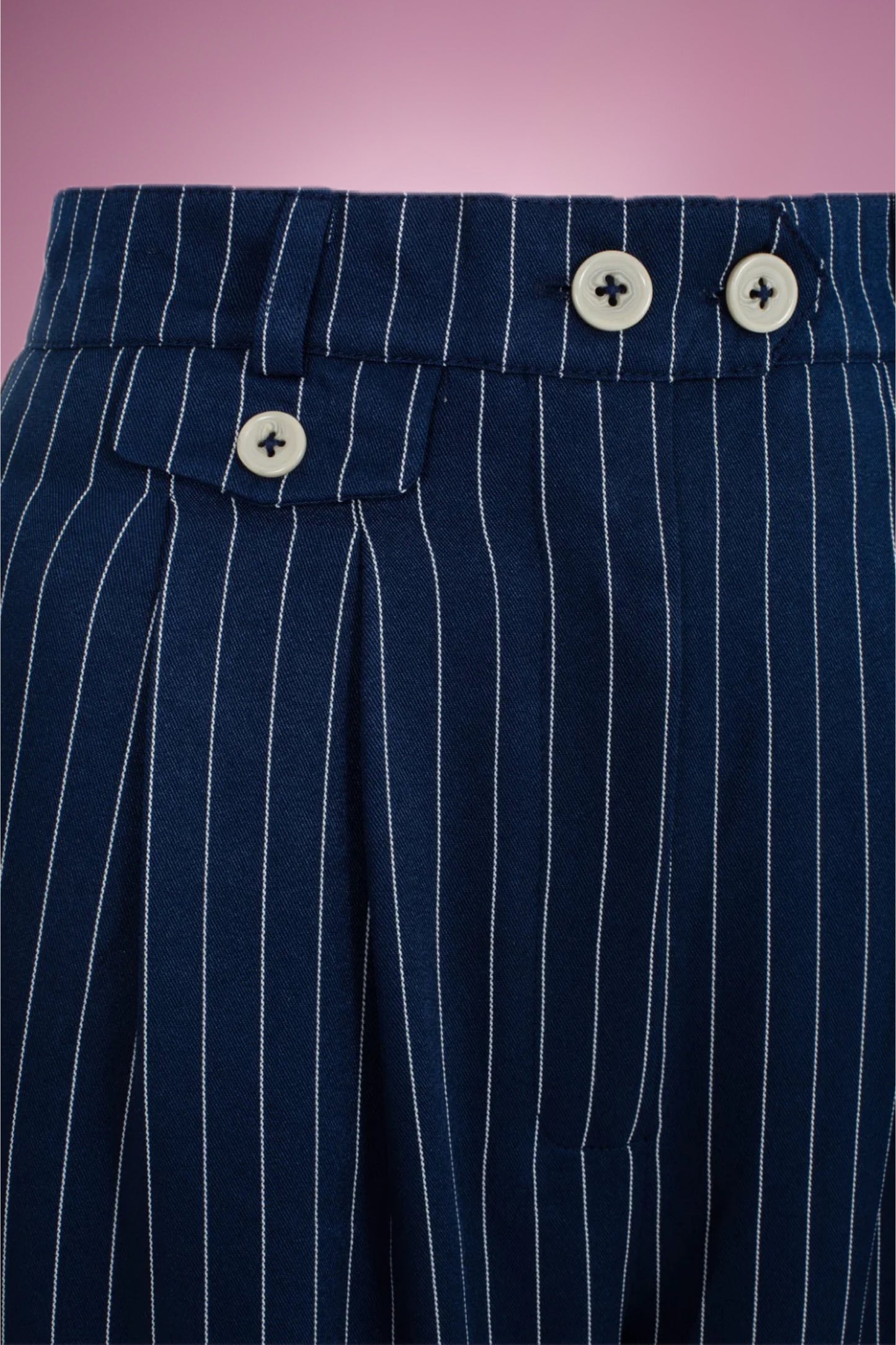 Collette Navy Blue pinstripe