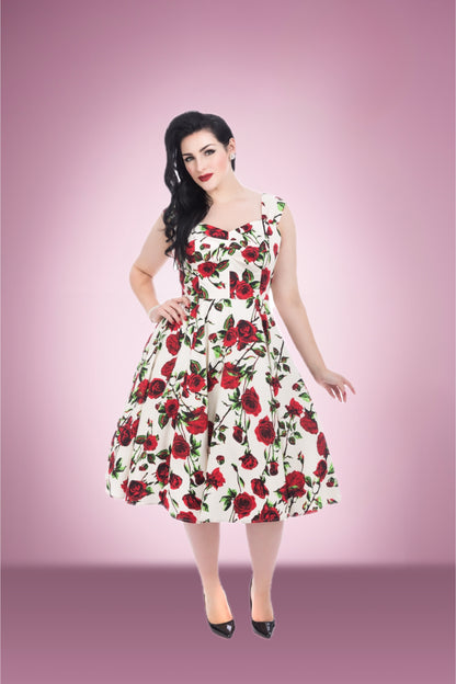 Ditsy Rose Swing Dress