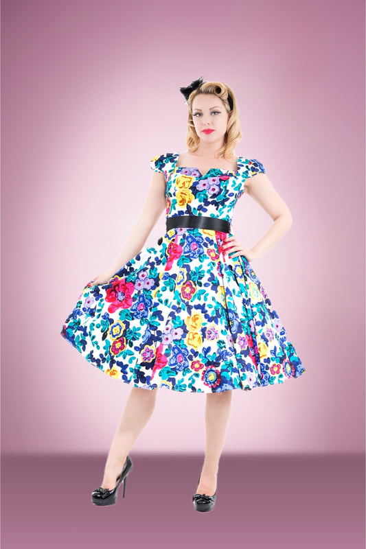 Freya floral Swing Dress