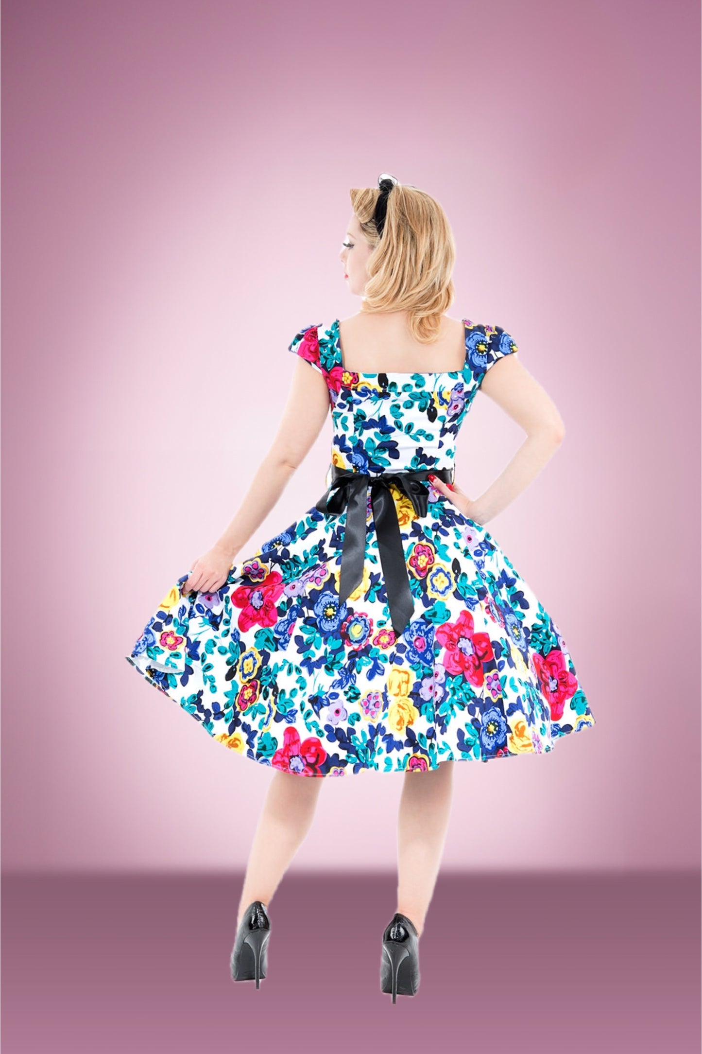 Freya floral Swing Dress