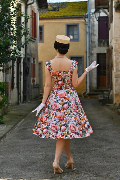 Golden Protea Swing Dress