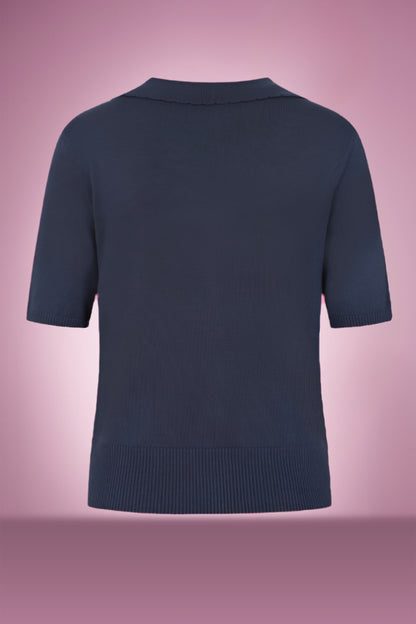 Doris Day Navy Cardi