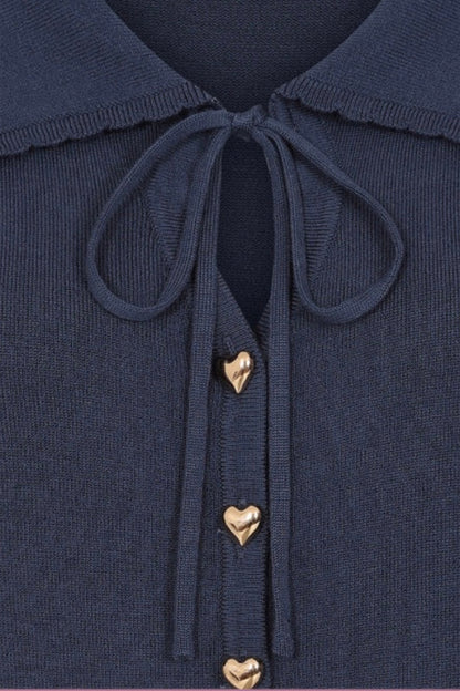Doris Day Navy Cardi