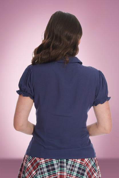 Biddy Blouse in Navy