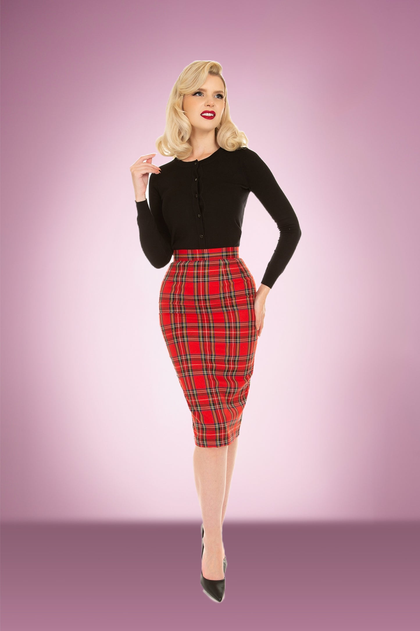 Tarten red wiggle skirt