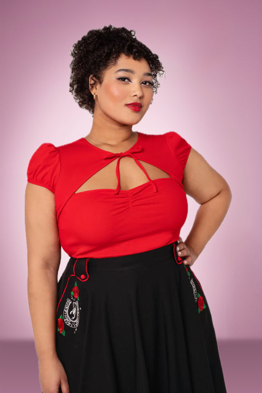 Priscilla Top in Red